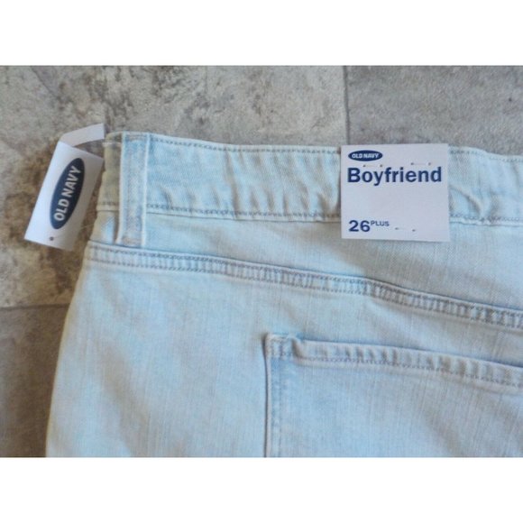 NWT Old Navy Boyfriend Rolled Blue Denim Shorts Womens Plus Size 26 x 6 - Picture 4 of 4